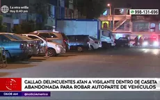 Callao: Atacan a vigilante y roban autopartes de estacionamiento - Noticias de autopartes