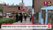 Callao: Balacera en Mi Perú deja a hombre crítico y niño herido