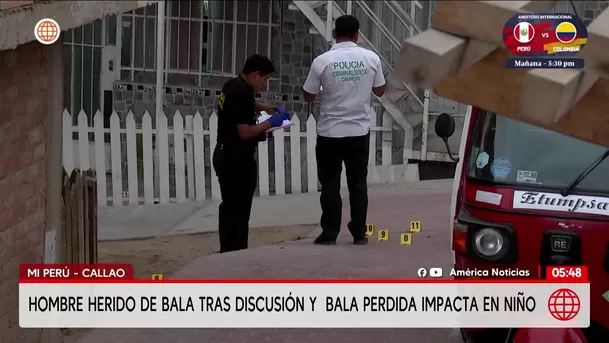 Callao: Balacera en Mi Perú deja a hombre crítico y niño herido. Foto: América Noticias Callao: Balacera en Mi Perú deja a hombre crítico y niño herido. Foto: América Noticias