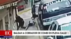 Callao: Balean a cobrador de combi en plena calle