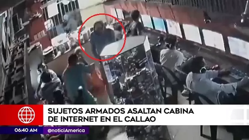 Callao: cámaras de seguridad registran asalto a cabina de internet