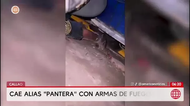 Alias Pantera fue detenido con tres armas tras ataque en el Callao/ América Noticias
