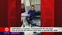 Capturan a extranjeros con droga.