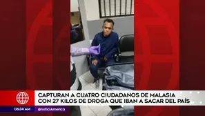 Capturan a extranjeros con droga.