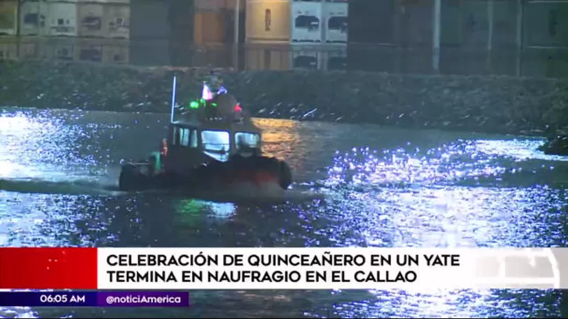 Callao: celebración de quinceañero en yate terminó en naufragio