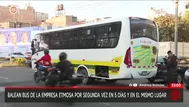 Callao: chofer sobrevive a nuevo ataque a bus de ETMOSA