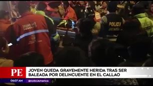 Mujer baleada en el Callao. América Noticias