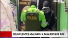 Callao: Delincuentes armados subieron a un bus y asaltaron a pasajeros