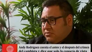 Andy Rodríguez recuperó su libertad. Foto: captura de video ANCentral