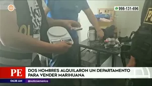 Hombres usaban departamento para vender droga | Video: América Noticias