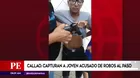 Callao: detienen por segunda a joven acusado de robo a mano armada