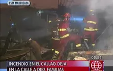 Callao: diez familias afectadas tras incendio en pasaje - Noticias de cortocircuito