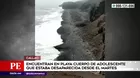 Callao: Encuentran cuerpo de adolescente en una playa