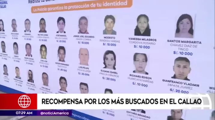 Lista de los Más buscados en el Callao. América Noticias Lista de los Más buscados en el Callao. América Noticias
