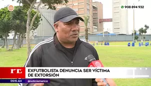 Extorsionan a exfutbolista en el Callao. Foto y video: América Noticias