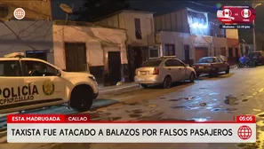 Callao: Falsos pasajeros atacan a balazos a un taxista en Bellavista. Foto y video: América Noticias