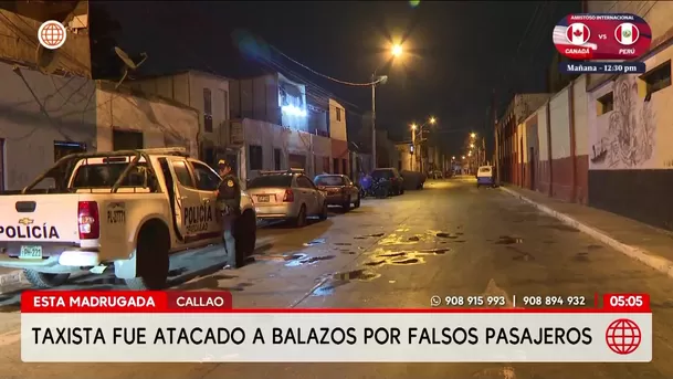 Callao: Falsos pasajeros atacan a balazos a un taxista en Bellavista. Foto: América Noticias Callao: Falsos pasajeros atacan a balazos a un taxista en Bellavista. Foto: América Noticias