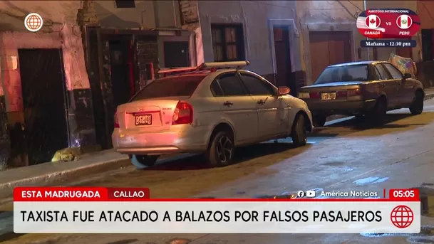 Callao: Falsos pasajeros atacan a balazos a un taxista en Bellavista. Foto: América Noticias Callao: Falsos pasajeros atacan a balazos a un taxista en Bellavista. Foto: América Noticias