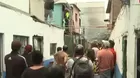 Familias afectadas tras incendio en una quinta en el Callao