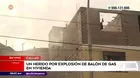 Callao: Un herido por explosión de balón de gas en vivienda