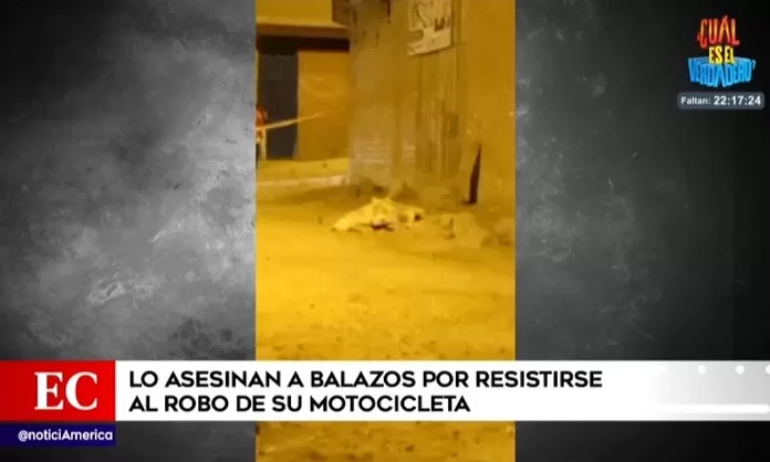 Callao: Hombre fue asesinado a balazos por resistirse al robo de su moto