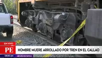 Tren arrolla a hombre en el Callao.