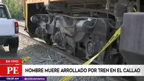 Tren arrolla a hombre en el Callao.