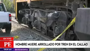 Tren arrolla a hombre en el Callao.