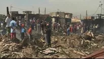 Incendio en el Callao. Foto: captura de TV