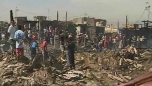 Incendio en el Callao. Foto: captura de TV