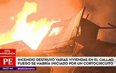 Callao: incendio consumió tres viviendas en Puerto Nuevo - Noticias de cortocircuito
