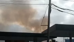 Incendio en el Callao. Foto: captura de video Canal N.