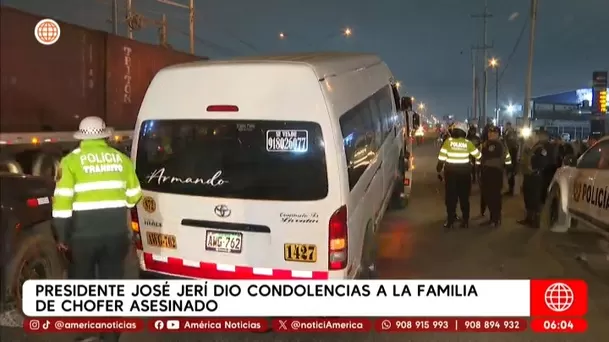 José Jerí dio condolencias a la familia de chofer asesinado en el Callao. Foto: América Noticias José Jerí dio condolencias a la familia de chofer asesinado en el Callao. Foto: América Noticias