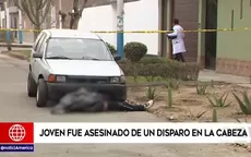 Callao: Joven fue asesinado de un disparo en la cabeza  - Noticias de disparos