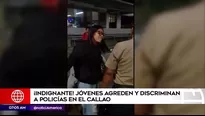 Mujer insultó a policías en el Callao.