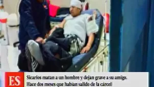 Un muerto y un herido dejó ataque de sicarios. Foto: captura de TV