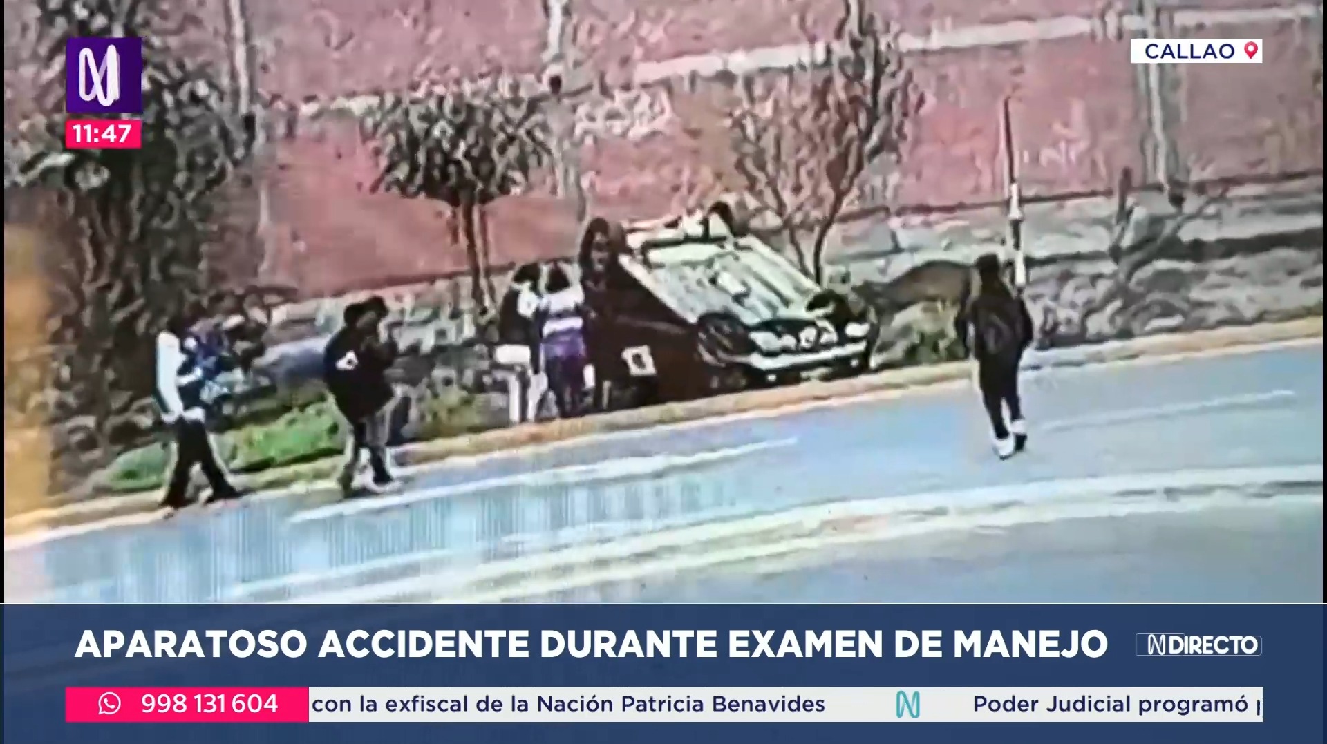 Callao: Mujer sufrió accidente mientras daba examen de manejo