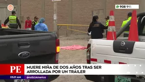 Niña de dos años murió atropellada en el Callao. Foto y video: América Noticias