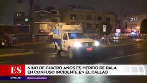 Niño resultó herido de bala en el Callao.