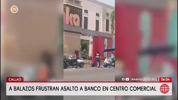 Callao: Policía frustra asalto a banco de la Nación/ América Noticias