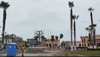 La Municipalidad del Callao lleva a cabo la obra de remodelación de la plaza principal del distrito Miguel Grau. / Video: Canal N