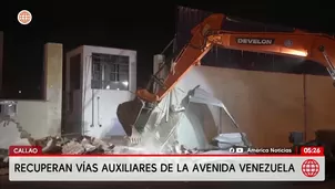 Callao recupera vía en la avenida República de Venezuela. Foto y video: América Noticias