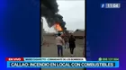 Callao: Incendio de grandes proporciones en almacén de combustible deja un desaparecido