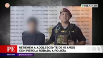 Hallan a adolescente con arma en el Callao. Foto y video: América Noticias