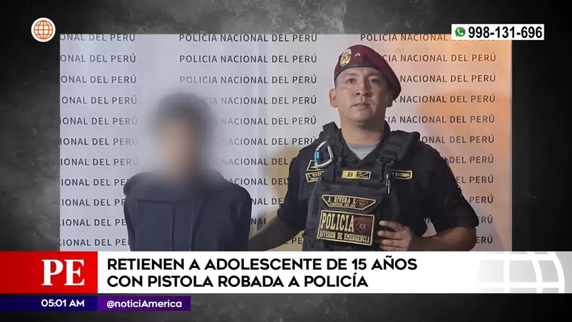 Callao: Retienen a adolescente de 15 años con pistola robada a policía