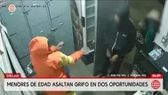 Callao: Retienen a menores tras asaltar grifo en dos ocasiones