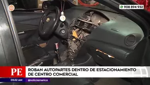 Robo de autopartes en centro comercial del Callao. Foto y video: América Noticias