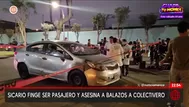 Callao: sicario finge ser pasajero y asesina a colectivero