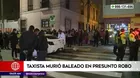 Callao: Taxista murió baleado en presunto robo