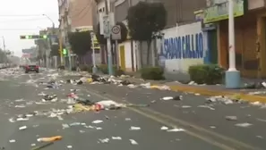 Callao: trabajadores de limpieza arrojaron basura en calles